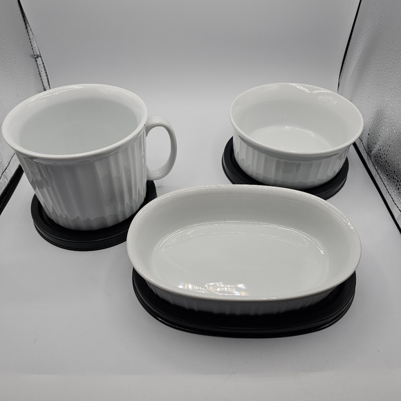 Home Discovery Set of 3 Ceramic Dishes with Lids - Picture 4 of 6